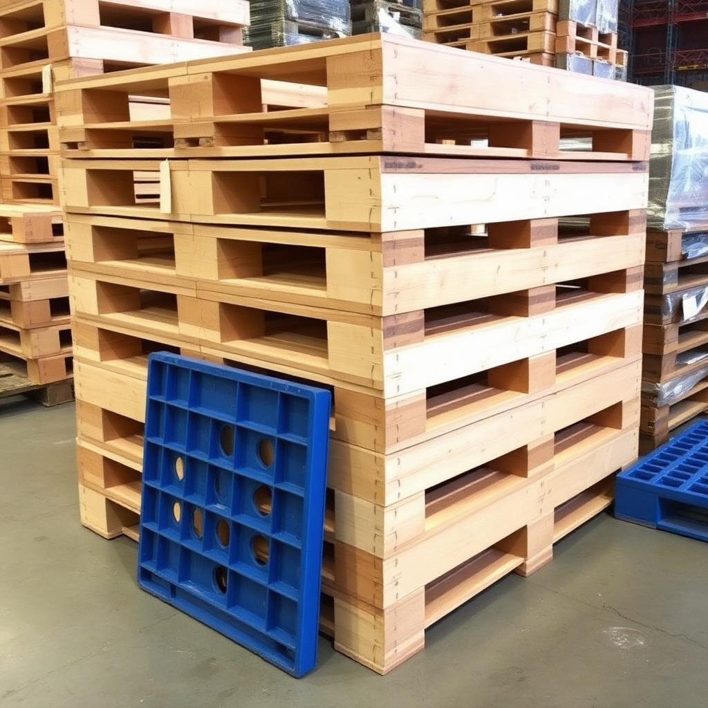 Pallets — Wood, Plywood & Plastic